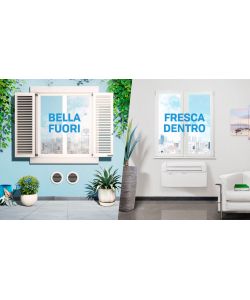 Olimpia Splendid Climatizzatore Unico Air 10HP Eva 2.4 kW - Ultra Sottile - Inverter R32