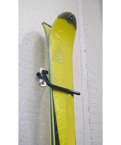 Minutex Mensola Gancio Portasci a Parete - Acciaio Zincato - 120 mm