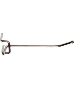Gancio Singolo 15cm in Ferro Nichelato per Espositori Utensili
