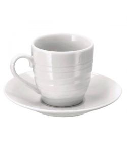 Tazza Caff Porcellana Linee Pz 6 Ad