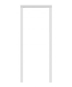 Kit telaio in PVC porta regolabile bianco pastello 110x220 cm per soffietto
