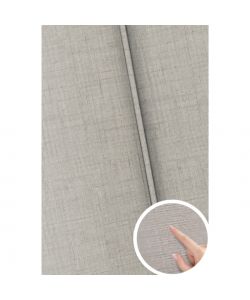 Porta a Soffietto Maya in PVC e Serratura in ABS - Grigio - 83x214 cm