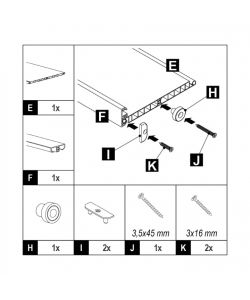 Forte Pannello Aggiuntivo Porta Soffietto PVC Pino Bianco 17,5 cm