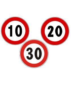 Segnali Limite Di Velocita' 10 Km/H
