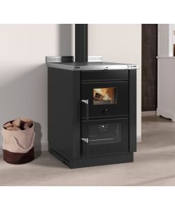La Nordica Cucina a Legna Vicenza Evo Vst - Nero Antracite - 6 kW
