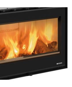 La Nordica Inserto Caminetto a Legna Wide Nero 8kW - 80x50x56 cm