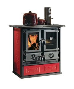 La Nordica Cucina a Legna Rosetta Liberty Vst - Bordeaux - 7,9 kW