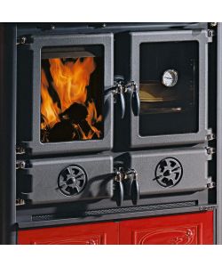 La Nordica Cucina a Legna Rosetta Liberty Vst - Bordeaux - 7,9 kW