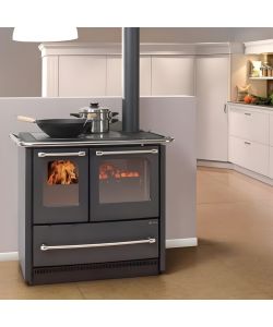 La Nordica Cucina a Legna Sovrana Easy Evo - Antracite - 7,5kW