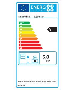 La Nordica Stufa a Legna Super Junior Verde 5 kW - 36x42x77 cm