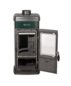 La Nordica Stufa a Legna Super Junior Verde 5 kW - 36x42x77 cm