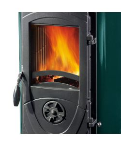 La Nordica Stufa a Legna Super Junior Verde 5 kW - 36x42x77 cm