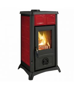 Stufa a Legna Gemma Elegance Bordeaux Nordica