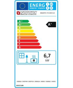 Inserto Caminetto Legna 70 4.0 Ventilato Nordica