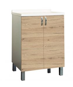 Mobile Lavatoio Quercia - 60x50x86 cm - Doppia Anta