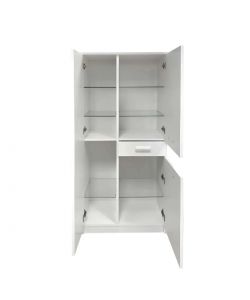 Savini Mobile Colonna Doppia - Bianco Laccato Lucido - 60x150 cm