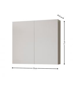 Savini Mobile Bagno Sospeso Bianco - 2 Ante Push and Pull - 70x22x71cm