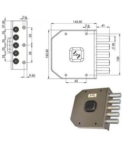 Serratura Sic.Semplice Dx Dm G411 Moia