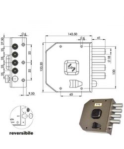 Serratura Sic.Semplice Dx Dm G412 Moia