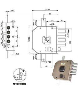 Serratura Sic.Triplice Dx Dm G414 Moia