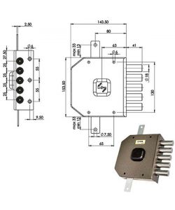 Serratura Sic.Triplice Sx Dm G413 Moia