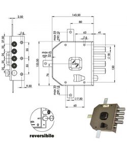 Serratura Sic.Quintupl.Sx Dm G416 Moia