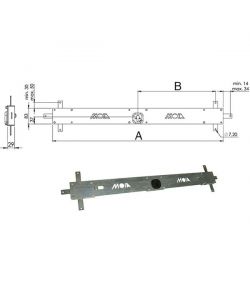 Serratura Bascule Spranga Cilindro 156B Moia
