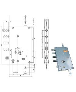 Serratura Sic.Triplice Cil.E70 Rsblt664/500Rf Moia