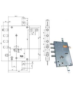 Serratura Sic.Quintupl.Cil.E70 Rsblq666/500Rf Moia