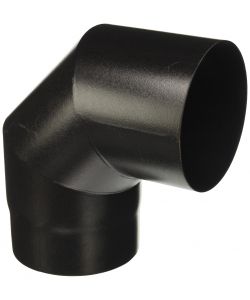 Gomito 90 in Acciaio Nero Resistente - D. 15 cm - Tubo per Stufe
