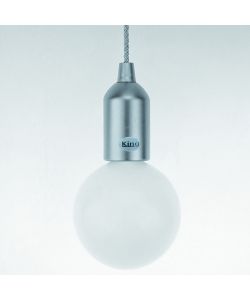 Lampada LED a batteria argento K Light