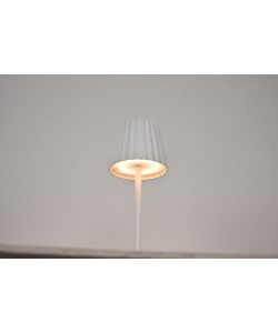 Lampada LED Touch Ricaricabile Wireless Bianca 220lm 3,5W - 15x14x42cm