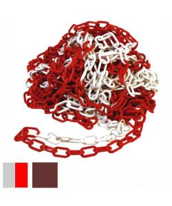 Catena Plastica Mm 6 Bianca/Rossa M 25 Cvm