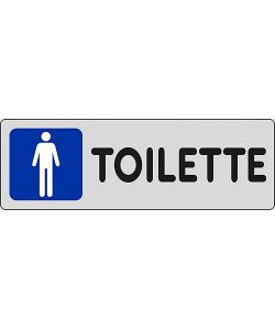 Adesivo Toilette uomini negozi uffici luoghi pubblici 15CMx5CM