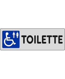 Adesivo Toilette disabili negozi uffici luoghgi pubblici 15CMx5CM