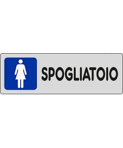 Adesivo Spogliatoi donne palestre negozi piscine 15CMx5CM