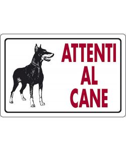 Cartello Attenti al Cane 30 x 20 cm