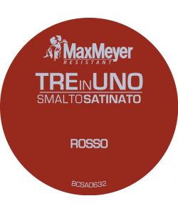 Smalto 3 in 1 Satinato Rosso 0,5 l