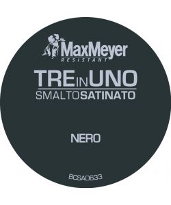 Smalto 3 in 1 Satinato Nero 0,5 l