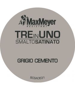 Smalto 3 in 1 Satinato Grigio Cemento 0,5 l