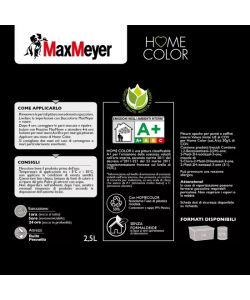 Max Meyer Pittura Idropittura Home Color Smoke 2.5 L - Finitura Vellutata