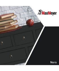 MaxMeyer Smalto Poliuretanico Brillante all'Acqua - Nero - 0,75 l