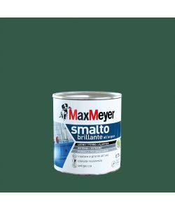 MaxMeyer Smalto Brillante all'acqua Poliuretanico Verde Scuro 0,75 l