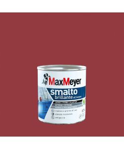 MaxMeyer Smalto Brillante all'acqua Poliuretanico Rosso Veneziano 0,75 l