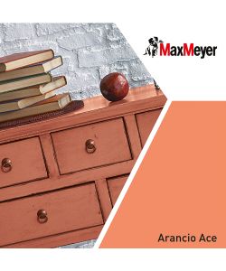 MaxMeyer Smalto Brillante all'acqua Poliuretanico Arancio Ace 0,75 l