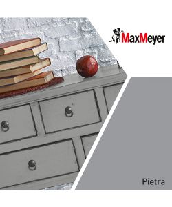 MaxMeyer Smalto Satinato all'acqua Poliuretanico Grigio Pietra 0,125 l