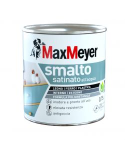 MaxMeyer Smalto Satinato all'acqua Poliuretanico Bianco 0,75 l