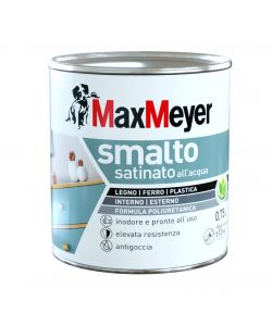 MaxMeyer Smalto Satinato all'acqua Poliuretanico Nero 0,75 l