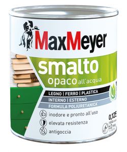 MaxMeyer Smalto Opaco all'acqua Poliuretanico Bianco 0,125 l