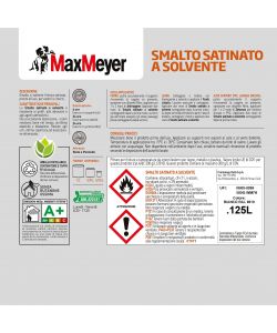 MaxMeyer Smalto Satinato Bianco R9010 - 0,125 l